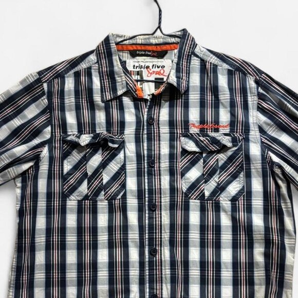 Vintage Triple Five Soul Plaid Shirt - Picture 4 of 7